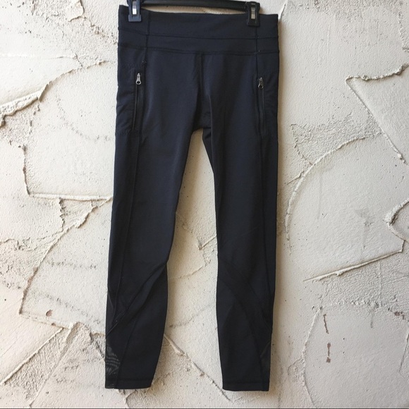 Lululemon Inspire Tight II Mesh Black Size 6 - Picture 2 of 15